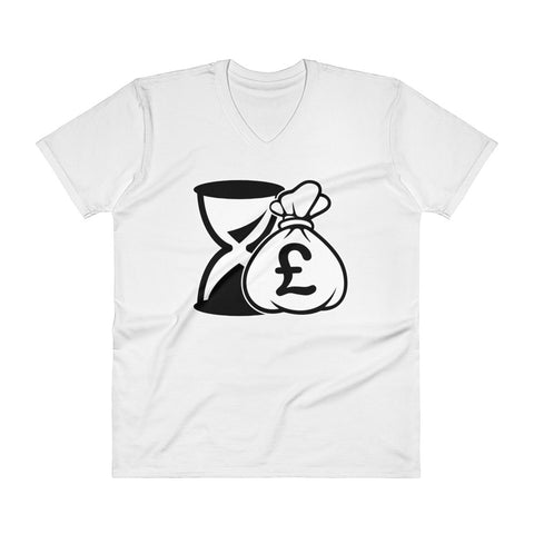Time=Money (Euro edition) V-Neck T-Shirt